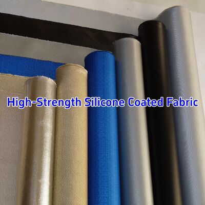 590 g/sqm 0.45 mm Thickness Silicone Coated Fiberglass Fabric for Thermal Insulation and Fire Barrier from -50℃ to 550℃