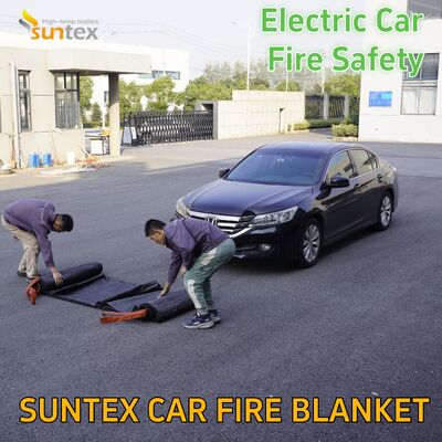 6*9M EV Car Fire Blanket 19.8*26 Ft Car Fire Blanket Fiberglass Cloth Roll
