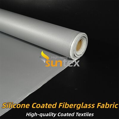 Fire Retardant Silicone Coated Fiberglass Fabric with Temperature Resistance -50°C to 500°C and Alkali Free Properties
