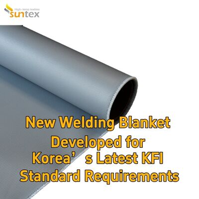 Suntex Grey Silicone Coated Fiberglass Fabric Welding Blanket Meets Korea KFI Requirement